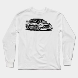 EUROBEAT INTENSIFIES - LANCER EVO CP9A full-body version Long Sleeve T-Shirt